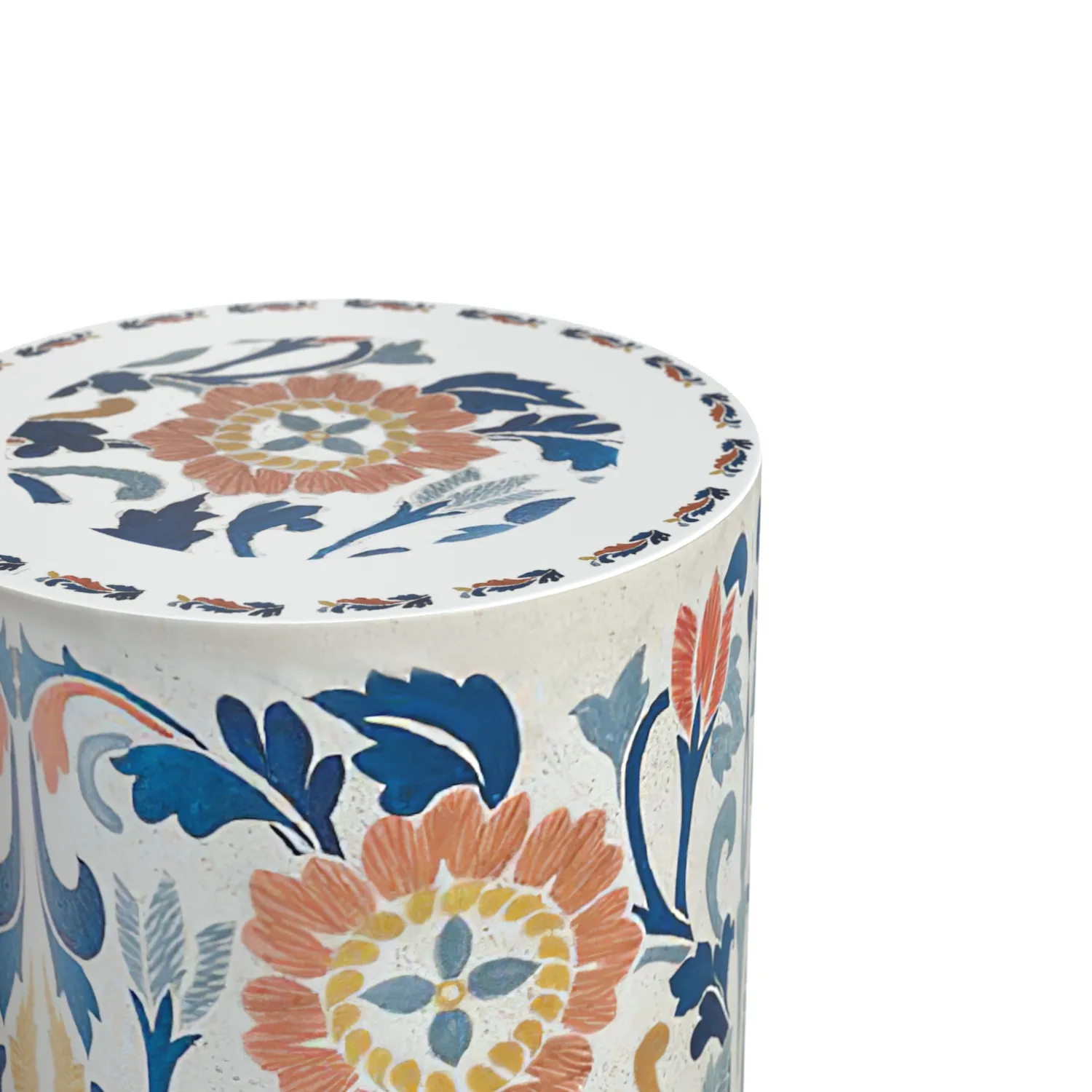 Miray Handpainted Side Table 3D Model_05